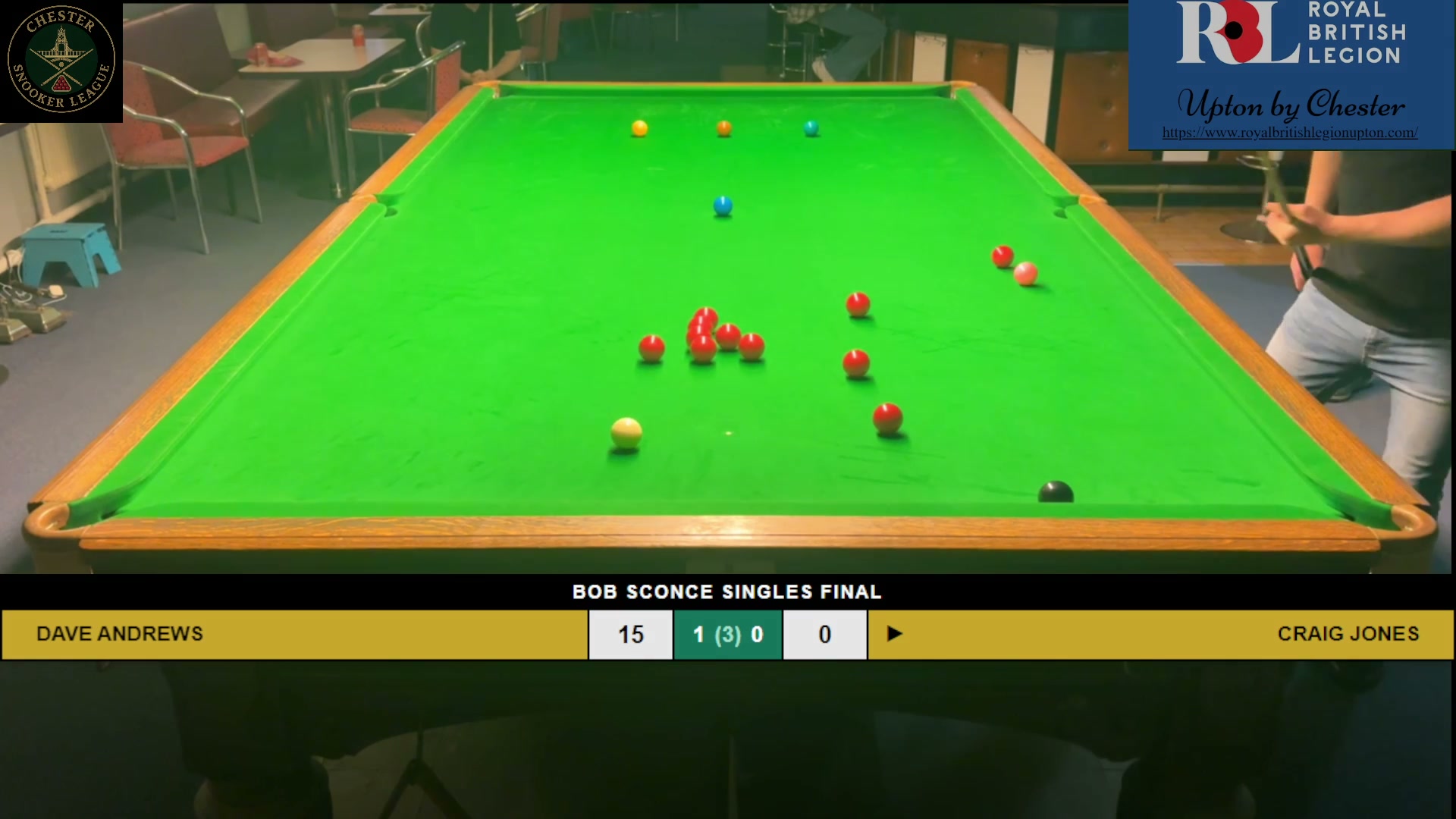Bob Sconce Singles Final — masterful snooker laid
