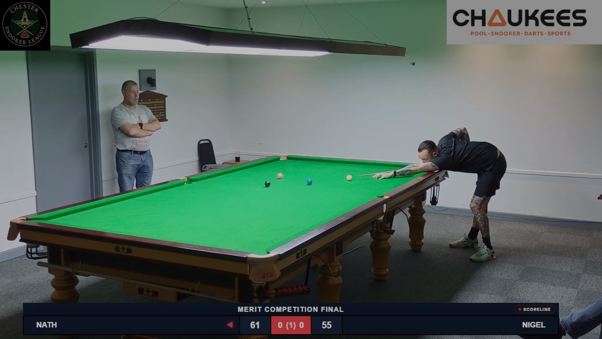 Merit Competition Final — down to the colours, Nath vs Nigel